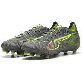 Puma ULTRA 5 PRO FG/AG Football Boots Unisex, Shoes, Matte Aged Silver/Yellow Alert/Sun Struck, 42