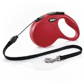 Flexi Rolleline Classic - Cord Leash - Rød - M - 5 meter