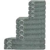 JOOP! Håndklæde taupe / pastelgrøn