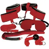 Bad Kitty BDSM Bondage Sæt Rød