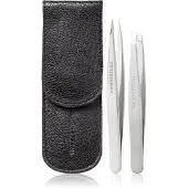 Tweezerman Retail Collection Black Case Øjenbrynsæt 1 stk.
