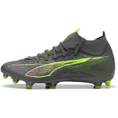Puma ULTRA 5 MATCH+ FG/AG Football Boots Women, Shoes, Matte Aged Silver/Yellow Alert/Aged Silver, 37