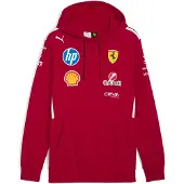 Puma Scuderia Ferrari HP 2025 Driver Hoodie Men, Clothing, Dark Cherry, M