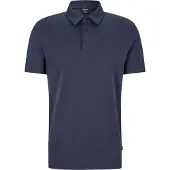 BOSS Slim fit poloshirt i interlockbomuld