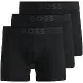 BOSS Active Pakke med tre par boksershorts i mikrofiber med meshindlæg