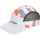 Adidas - Trail running tøj - Terrex 5P Cap Graphic White Semi Impact Orange Black til Unisex - Hvid