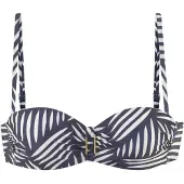 LASCANA Bikinioverdel marin / hvid