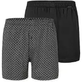 Schiesser Boksershorts ' Basic ' grå / sort