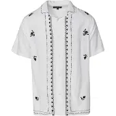 KOROSHI Skjorte sort / offwhite