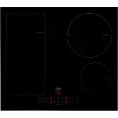 Beko HII64200FMT, Sort, Indbygget, 60 cm, Zone induktionskogeplade, Glas, 4 zone(s)