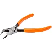 Bahco Sidebidetang, til plastik, Diagonal tang, 1,5 cm, 2,1 cm, 1,1 cm, Kulstofstål, PVC, Orange