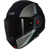 Nolan N120-1 Speciel lakering Klaphjelm Sort/Sølv/Grå S