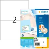 Herma Premium - Papir - mat - permanent selvklæbende - hvid - A5 (148 x 210 mm) 200 etikette(r) (100 ark x 2) laminerede etiketter