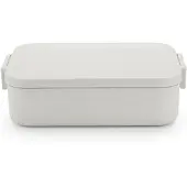 Brabantia Make & Take, Frokostbeholder, Voksen, Lys grå, Plast, Monokromatisk, Rektangulær