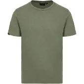 Superdry Superdrytil mænd. M1011888A Flammet kortærmet T-shirt med grøn rund krave (L), Casual, Bomuld, Korte ærmer