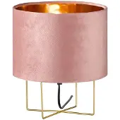 Honsel Moderne bordlampe lyserød med guld - Rosalina