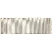 Broste Copenhagen Elouise løber 140 cm Benhvid-sort