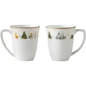 Wik & Walsøe Julemorgen gløggkrus 2-pak Hvid/Multi