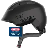 ABUS Cykelhjelm - Smiley 3.0 Ace Led - Velvet Black - - 50-54 cm - Cykelhjelm