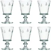 La Rochère bi 16 cm stort stammet glas med 35Cl s?t p? 6