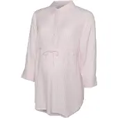 Mamalicious Bluse 'MLNICOLA LIA' lyserød / hvid