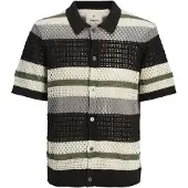 Jack & jones Premium Cardigan 'JPRBluwilmer' grå / oliven / sort / naturhvid