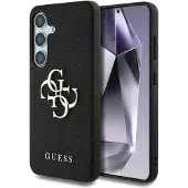 GUESS Grained Big 4G Logo Small Classic Logotaske til Samsung Galaxy S25 sort