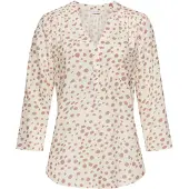 LASCANA Bluse creme / karamel