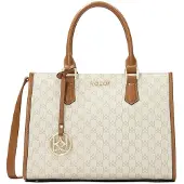 Kazar Håndtaske lysebeige / choko / offwhite