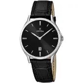 Festina Herreur F16745-5 Dress Sort/Læder Ø39 mm