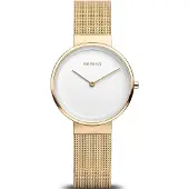 Bering Dameur 14531-334 Classic Hvid/Gul guldtonet stål Ø31 mm
