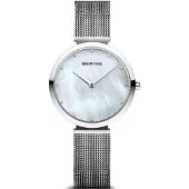 Bering Dameur 18132-004 Classic Hvid/Stål Ø32 mm