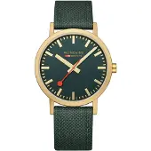 Mondaine A660.30360.60SBS Classic Grøn/Læder Ø40 mm