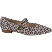 Paul green Ballerinasko med rem beige / umbra / sort