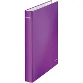 Leitz WOW - Ringbind - rygbredde: 40 mm - for A4 Maxi - kapacitet: 250 ark - metal-purpur