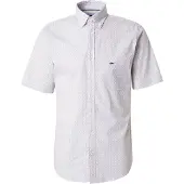 Fynch&Hatton Minimal Poplin Print Kortærmet Skjorte
