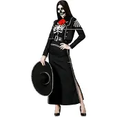 Atosa Mexicansk Skeletkvinde-kostume