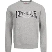 Lonsdale Sweatshirt 'Berger LP181' natblå / grå-meleret / hvid