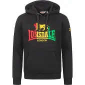 Lonsdale Sweatshirt 'Sounds' gul / lysegrøn / rød / sort