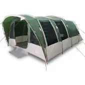 vidaXL 8-personers campingtelt vandtæt grøn