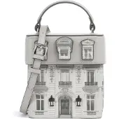 Karl Lagerfeld Håndtaske 'Essentials Maison' beige / lysegrå / sort