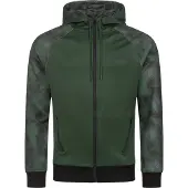TAPOUT Sportssweatjakke antracit / lysegrå / gran / sort