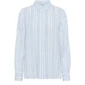 Kaffe Bluse lyseblå / hvid