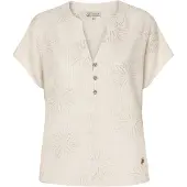 TATUUM Bluse 'Sarita' sand / brun / offwhite