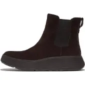 FitFlop Fitfloptil kvinder. FK3-167 Mørkebrune F-Mode ankelstøvler i læder (37), Fast, 1-3 cm, Ingen, Casual, Ruskind