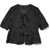 Vero Moda Bluse 'VMGabi' sort / black denim