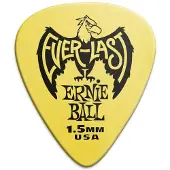 Ernie Ball Everlast Guitar Picks Yellow 15mm 12-Pack (P09195)