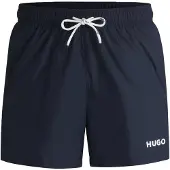 HUGO Badeshorts med printet logo i kontrastfarve
