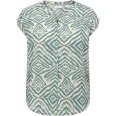 ONLY Bluse 'CARShilla' mint / siv / naturhvid