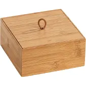 Wenko 23923100, Opbevaringsboks, Bamboo, Firkant, Bamboo, Monokromatisk, Indendørs